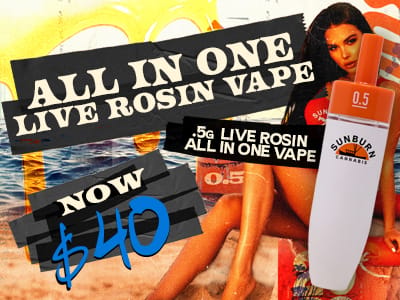Live Rosin AIO's: $40