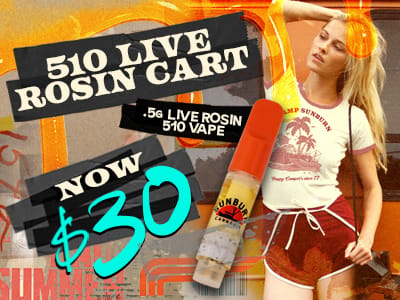 Live Rosin Carts: $30
