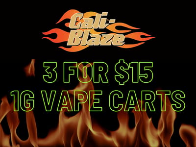 Cali Blaze 510 Cart Deal 3 for $15