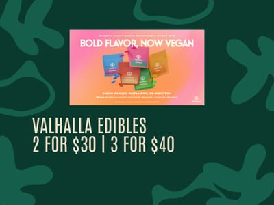 Valhalla Edibles 2 For $30 And 3 For $40