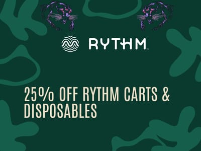 25% OFF All Rythm Vape Carts & Disposables