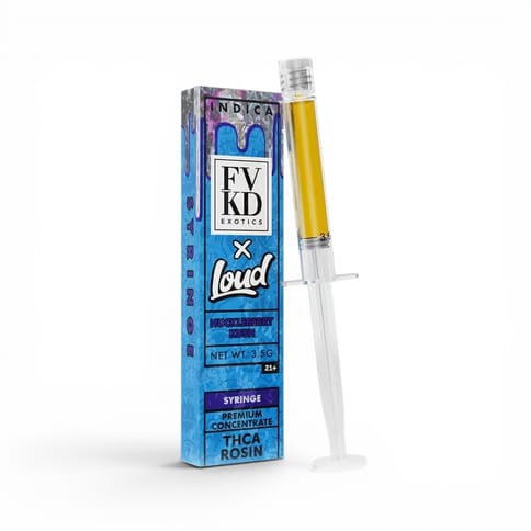 FVKD x Loud - Rosin Syringe - - Huckleberry Kush - Indica