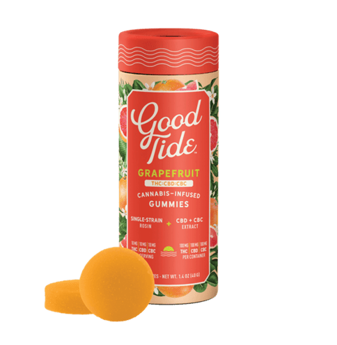 KB - GOOD TIDE - CBC GUMMY - 1:1:1 GRAPEFRUIT - 300MG