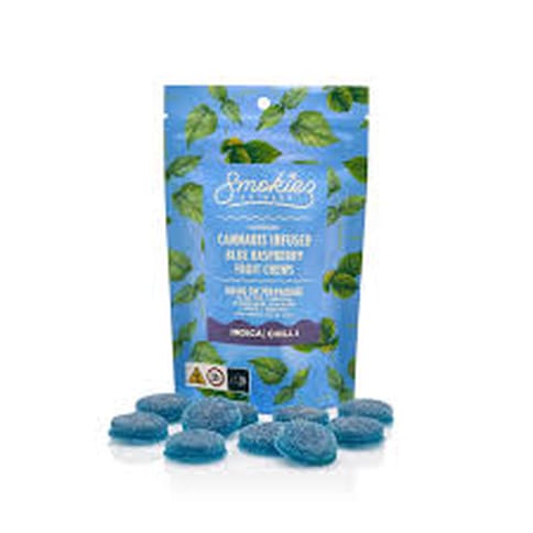 Smokiez (I) Sour Blue Raspberry Fruit Chew 100mg
