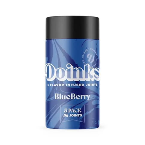 Doinks Infused Joint 5 Pack | Blueberry 2.5g Rec