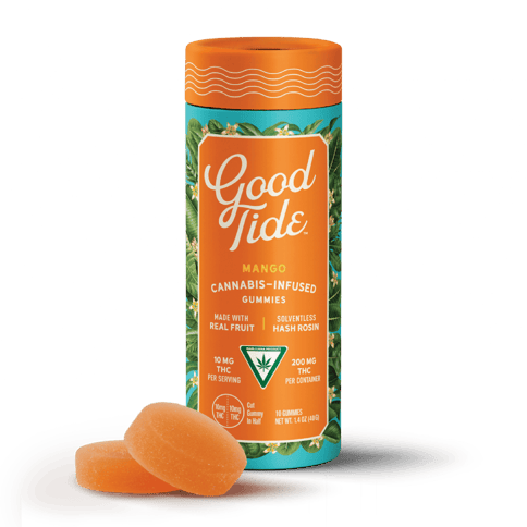 Mango 200mg Mellow Hash Rosin Gummies | Good Tide