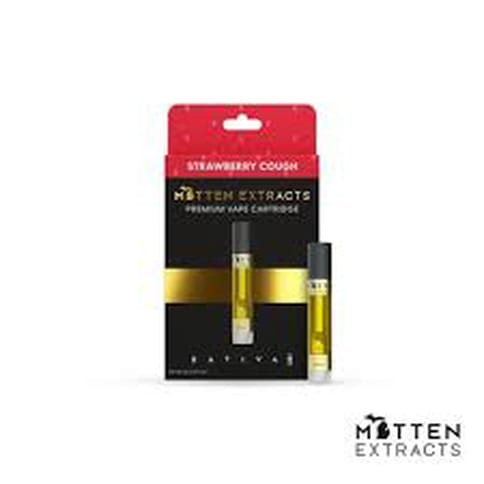 Strawberry Cough - Mitten Extracts - Cartridge - Distillate - Sativa - 1G**