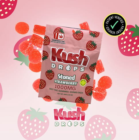 Kush Drops | SINGLE | 100mg THC | Stoned Strawberry