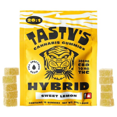 Sweet Lemon 20:1 THC:CBD 10pk Gummies (Tasty's)