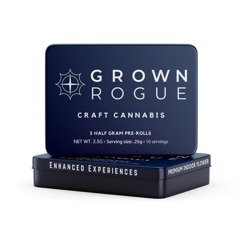 Grown Rogue | Grape Goddess | 5x 0.5g Pre-Roll Pack