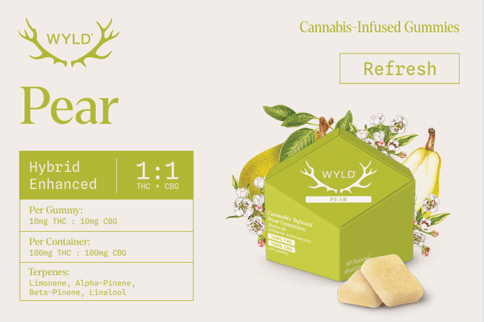 Pear 1:1 THC:CBG (100mg/10pk)