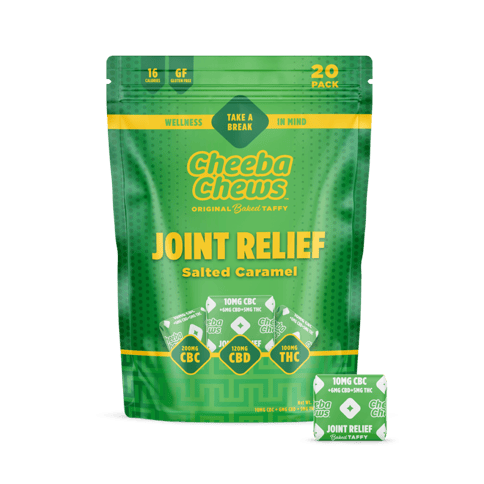 Cheeba Chews Wax Wrap | Joint Relief Caramel CBD & CBC 250mg Med