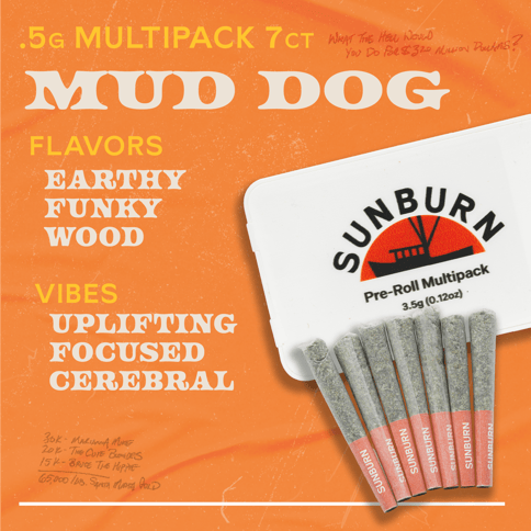 Mud Dog - 7ct Pre Rolls