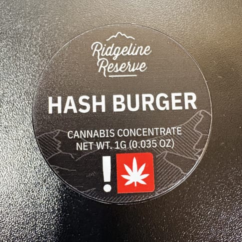Hash Burger 1G Live Rosin (Ridgeline Reserve)