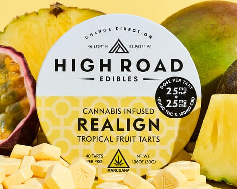 Realign - Tropical Fruit Tarts - Hybrid + CBD - 40 pack