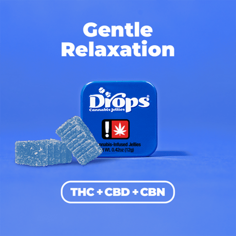 Drops CBD Jellies 2 Pack | 4:1 Blueberry 50mg
