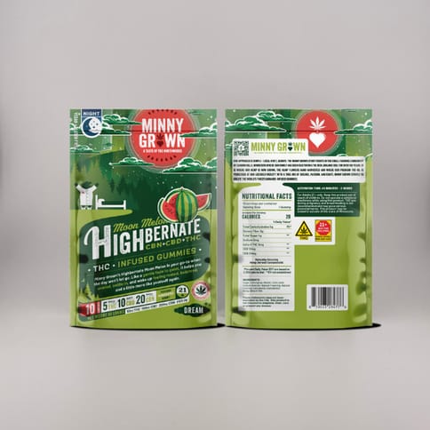 Highbernate | Moon Melon | Night | THC + CBD + CBN Gummies