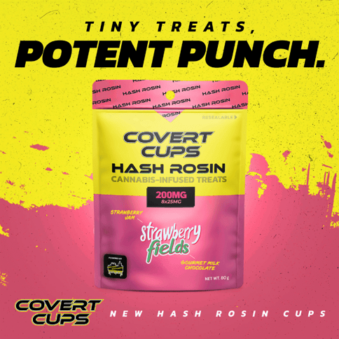 Strawberry Fields - Covert Cups - Rosin 200mg - 8x25mg