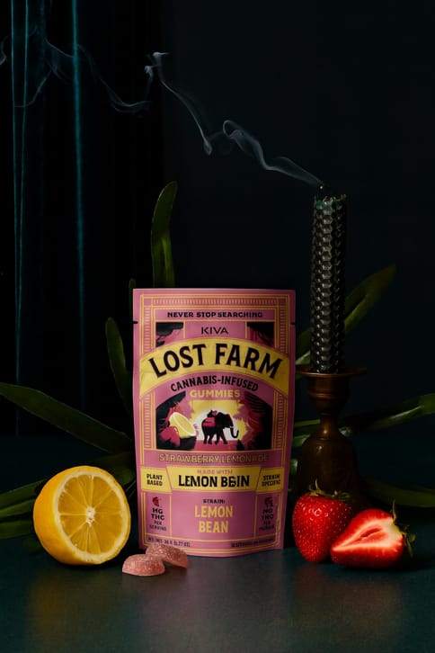 Lost Farm | Kiva Live Resin Bites | Strawberry Lemonade X Lemon OG Haze