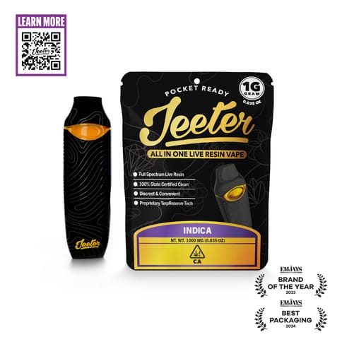 JEETER - LIVE RESIN ALL IN ONE - INDIGO - 1G