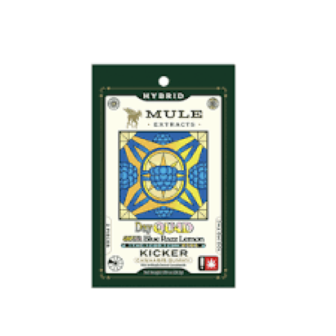 Mule |  Sour Blue Razz Lemon Kicker "Day Quad" | 325MG | THC:CBD:CBG:CBC | 2-Piece Gummy