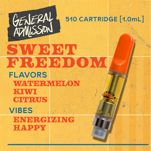 Sweet Freedom - 1g Distillate Vape Carts