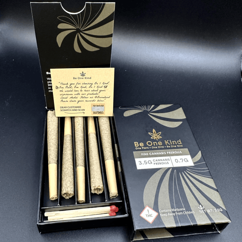 Be One Kind | Gasonade x Marshmallow OG | SH | 5x .7 Pre-Rolls | 3.5G