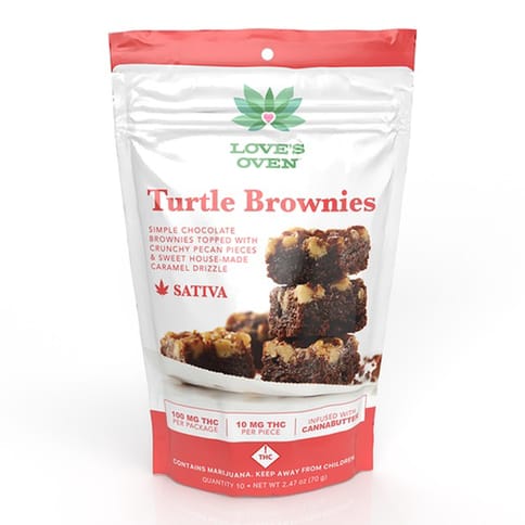 Love's Oven Turtle Brownie | Sativa 100mg Rec