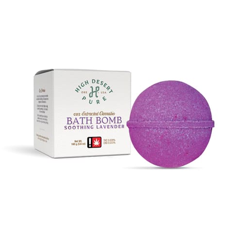 Bath Bomb Soothing Lavender 1:1 THC/CBD (High Desert Pure)
