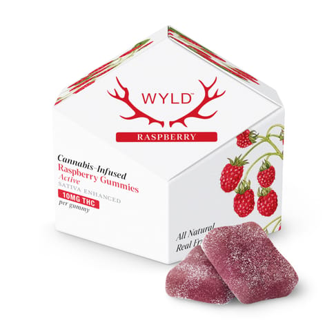 Wyld Gummies | Raspberry Sativa 100mg
