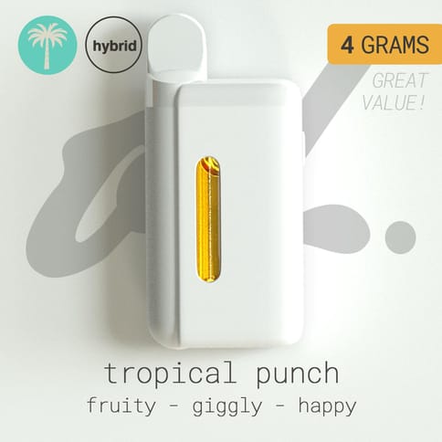 Tropical Punch 4g Distillate All-in-One Vape by Oil by Craft | Golden Rookie