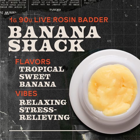 Banana Shack Badder 1g Live Rosin Concentrate