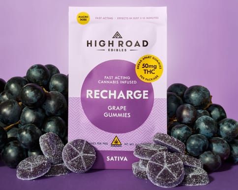 High Road - Recharge Macro Gummies - Grape