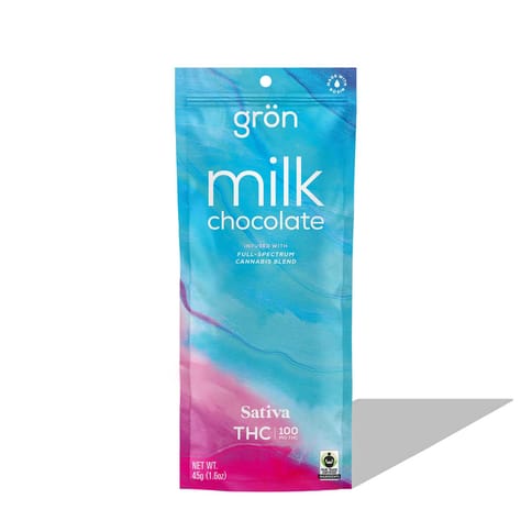 Gron Chocolate | Sativa Milk Chocolate 100mg