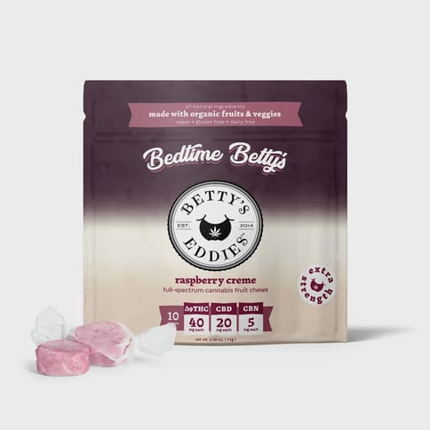 Betty's Eddies | - Raspberry Creme Fruit Chews | 10mg/10 pack
