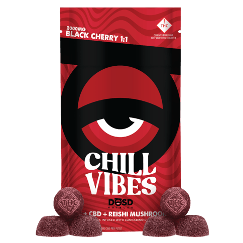 DOSD Nano Vibes | Chill Vibes - Black Cherry 1:1 2000mg Med