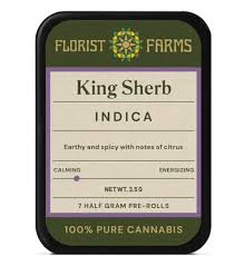 Florist Farms | King Sherb | 1/2 Gram Joints | 7pk