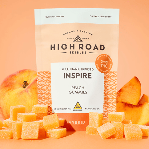 High Road - Inspire Gummies - Peach