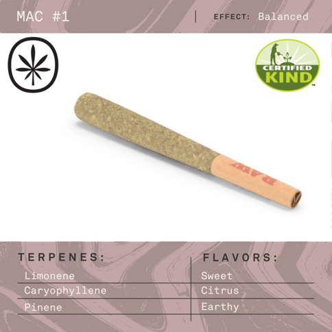 Apothecare Certified Organic MAC #1 Pre-Roll 1g