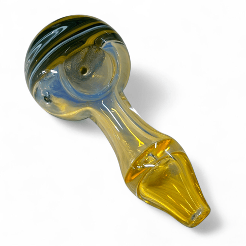 Large Spiral Handpipe - Green Swirl