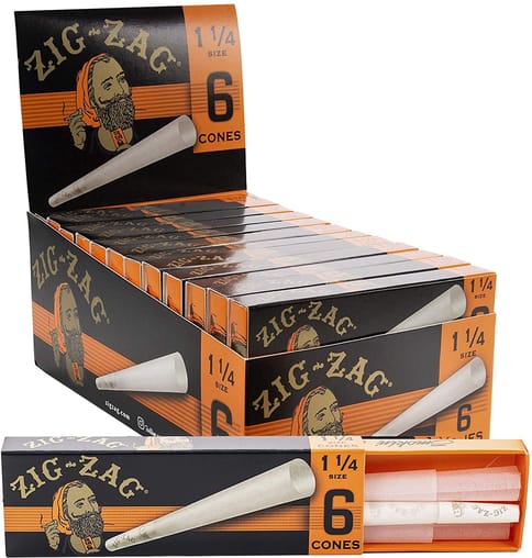 Cones - Zig Zag - 1-1/4 - 6 pk