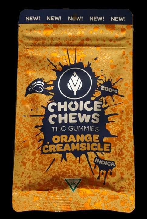 Choice - 200mg Gummies - Orange Creamsicle (Indica)