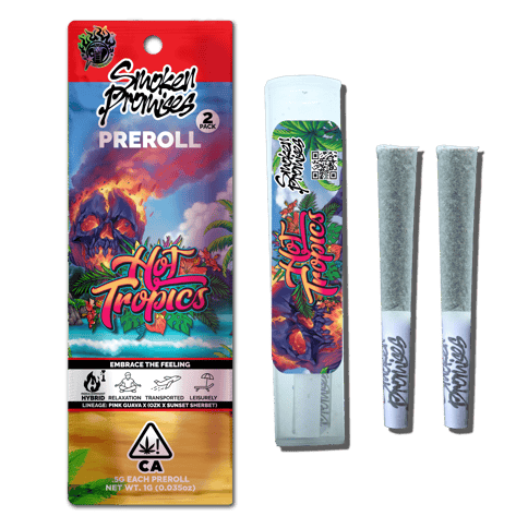 SMOKEN PROMISES - INDOOR PREROLL MULTIPACK - HOT TROPICS - 1G