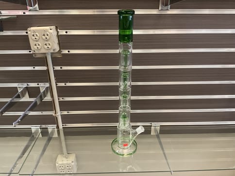 Green 4 Chamber Bong