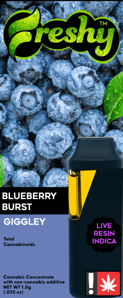 Blueberry Burst Live Resin 1G  Disposable (Freshy)