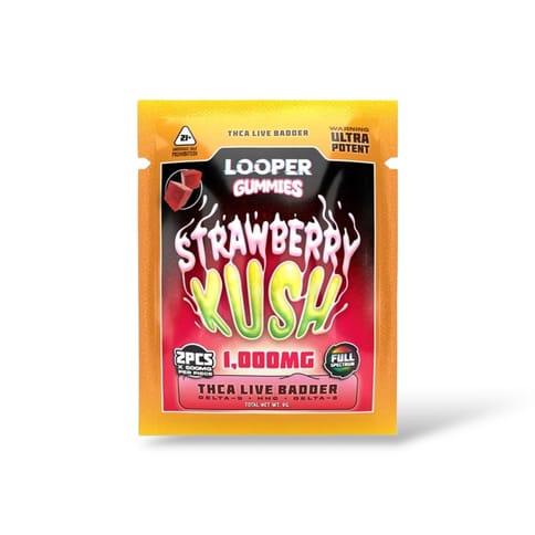 Looper 2 Pk Live Badder Gummies Strawberry Kush