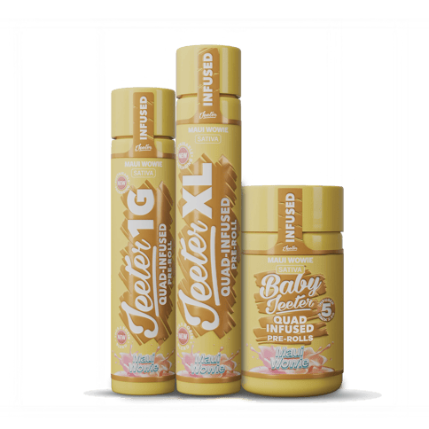 Maui Wowie x5 x .5g Rosin Enhanced Diamonds Infused Pre-Roll Pack | Baby Jeeter | Non-Discountable
