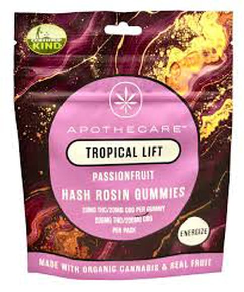 Apothecare Certified Organic Tropical Lift Rosin Gummies