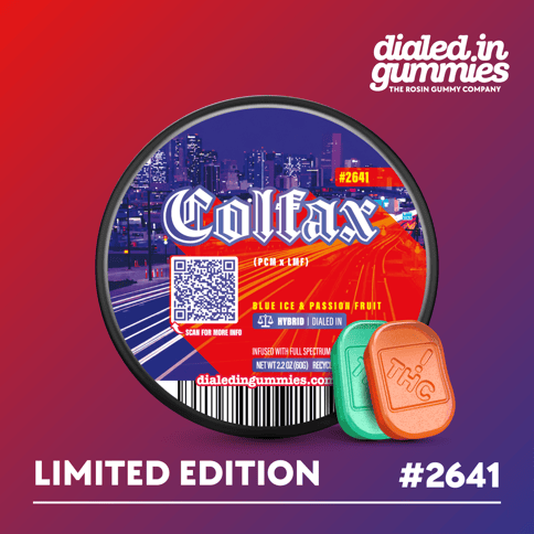 Dialed In - Colfax - (H) Live Rosin Gummies (100mg)