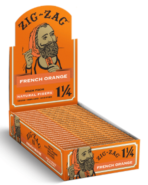 Zig Zag - Slow Burning 1 1/4" rolling papers - Orange